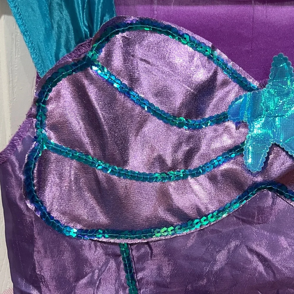 Deluxe Dazzling Mermaid Sequin Kids Costume-Size 10-12 (as is)